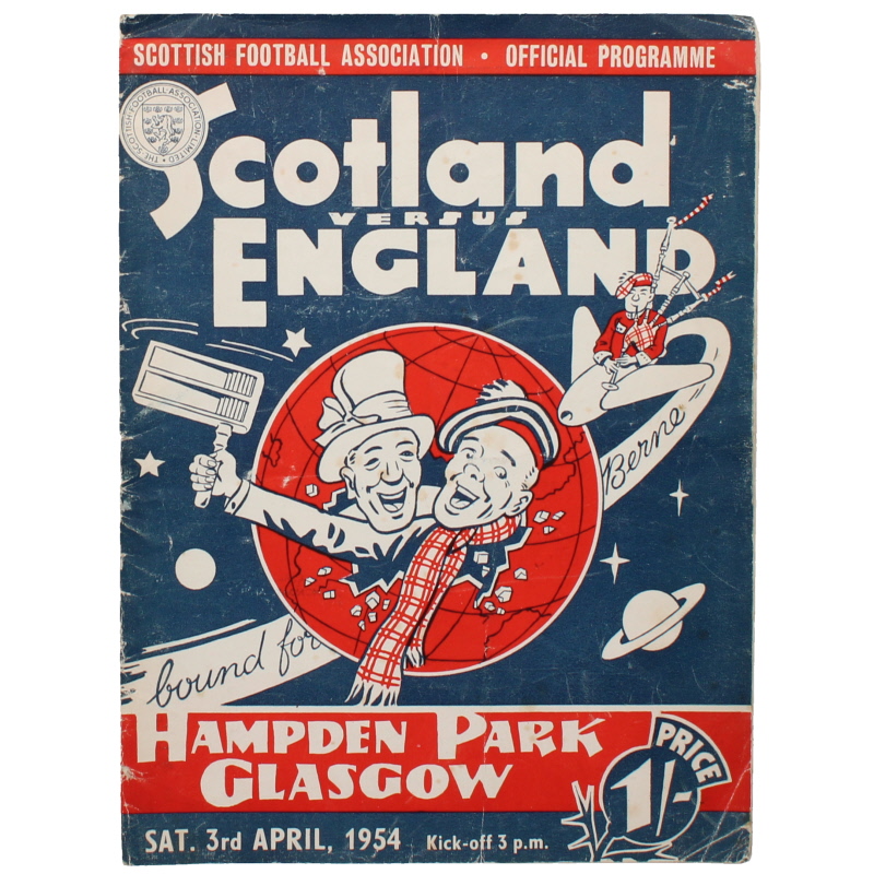 1953-54 Scotland vs England programme