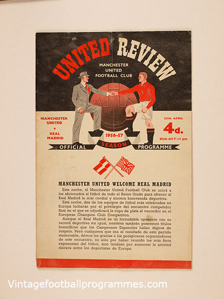 1956-57 European Cup Semi Final 2nd Leg 'Manchester United vs Real Madrid'