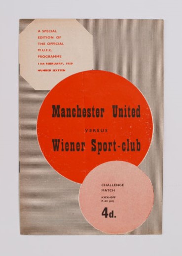 1958-59 Manchester United vs Wiener Sport-club 