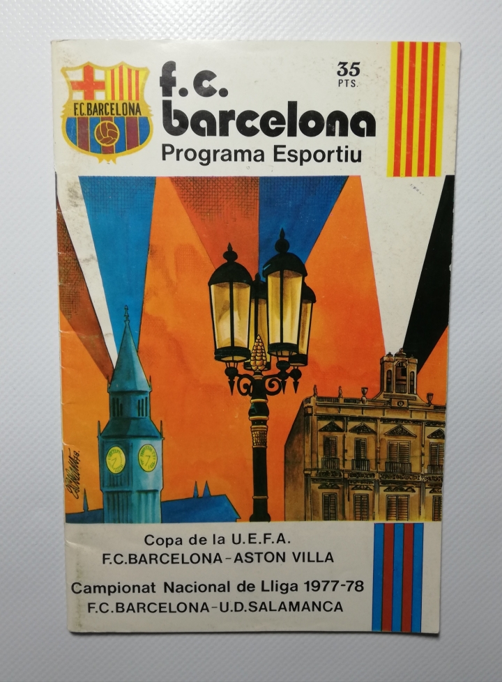 1977-78 Barcelona vs Aston Villa UEFA Cup Quarter Final 2nd Leg
