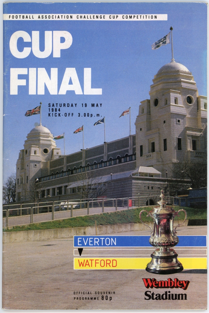 1984 F.A Cup Final Everton vs Watford football programme football programme