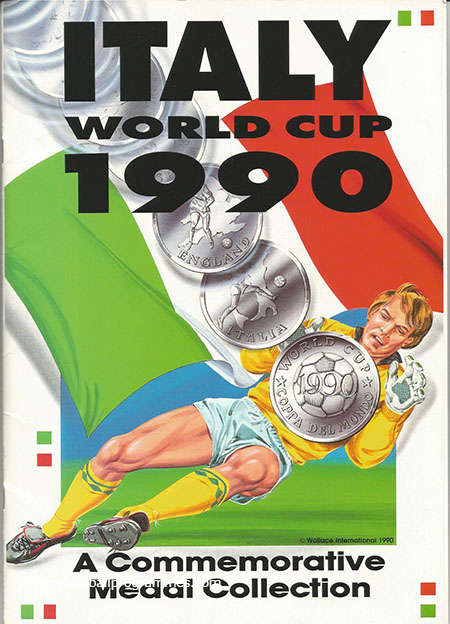 1990 World Cup Medal Collection and Brochure 