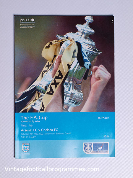 2002 F.A Cup Final 'Arsenal vs Chelsea' Programme