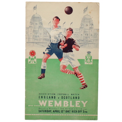 1946-47 England vs Scotland programme