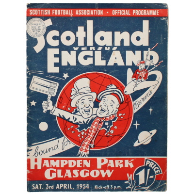 1953-54 Scotland vs England programme