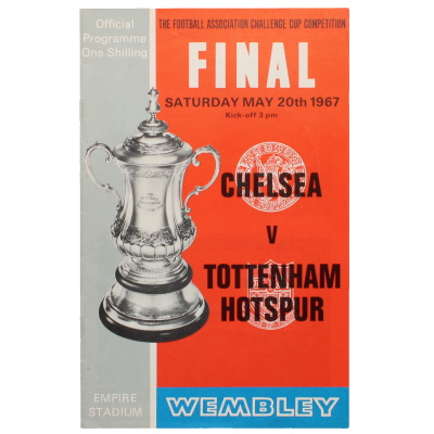 1967 F.A Cup Final Chelsea vs Tottenham Hotspur programme