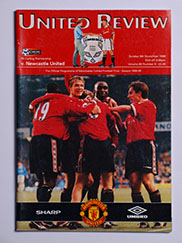 1998-99 Manchester United vs Newcastle United 'Treble Season Programme'
