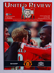 1998-99 Manchester United vs Everton 'Treble Season Programme'