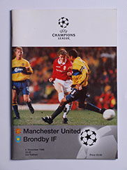 1998-99 UEFA Champions League Manchester United vs Brondby 'Treble Season Programme'