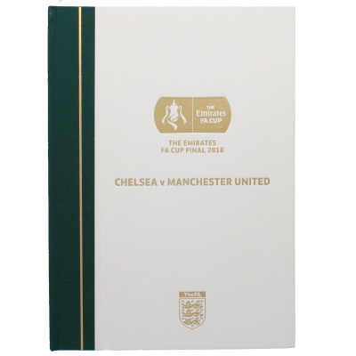 2018 F.A Cup Final Chelsea vs Manchester United Limited Edition Hard Back programme