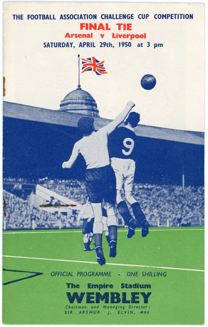 1950 F.A Cup Final Arsenal vs Liverpool programme