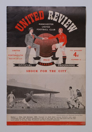 Programme Manchester United Vs Arsenal – Saison 1957/1958 – Très Bon état