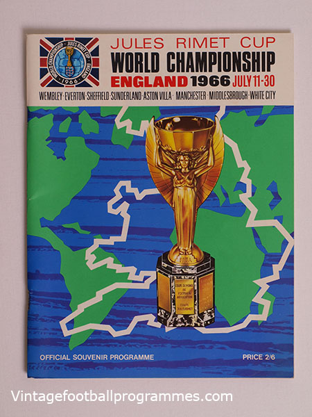 1966 World Cup Tournament Brochure, Programme football programme for sale