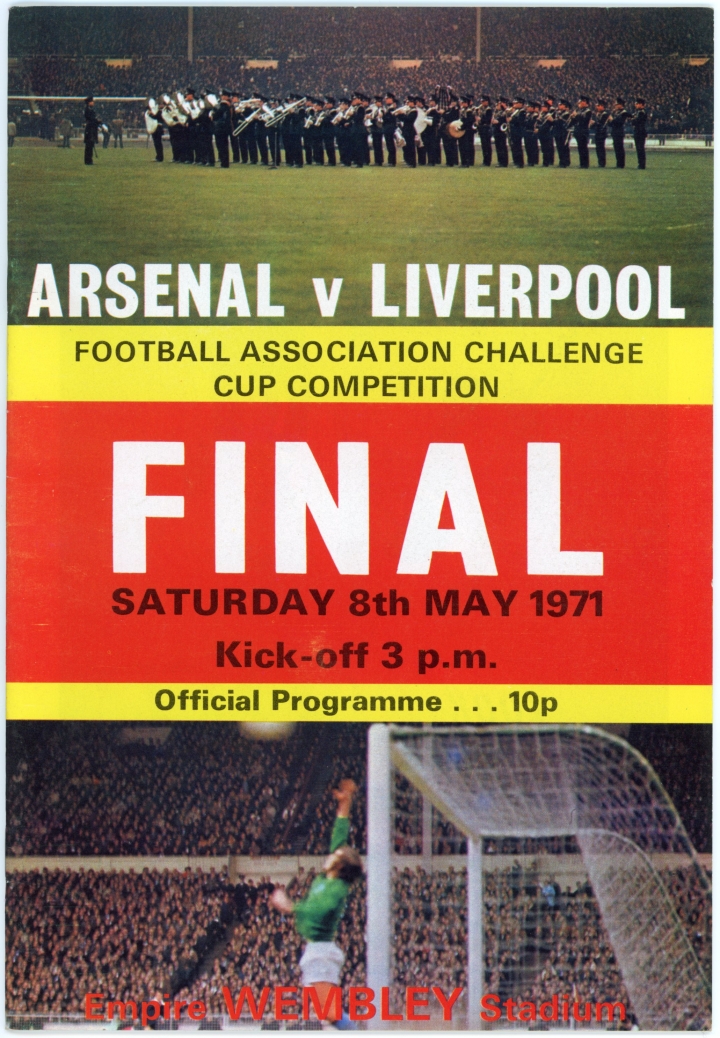 1971 F.A Cup Final Arsenal vs Liverpool Programme