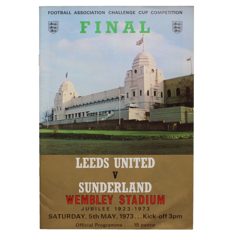 1973 F.A Cup Final Leeds United vs Sunderland programme