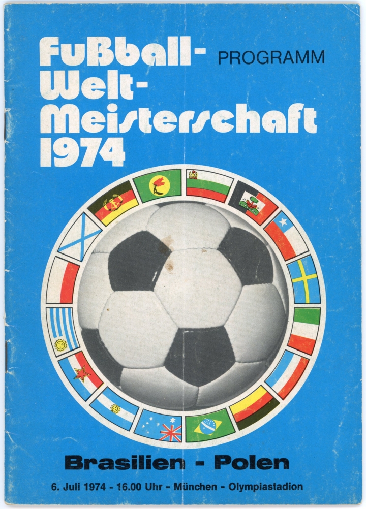 1974 World Cup 3rd place play off Brazil vs Poland programme football programme