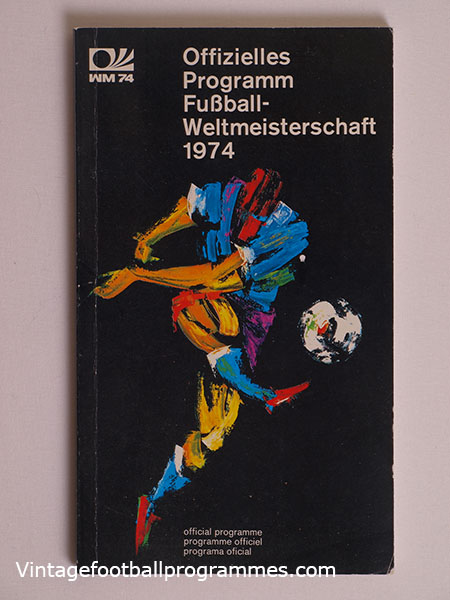 1974 World Cup Programme, Tournament Brochure football programme