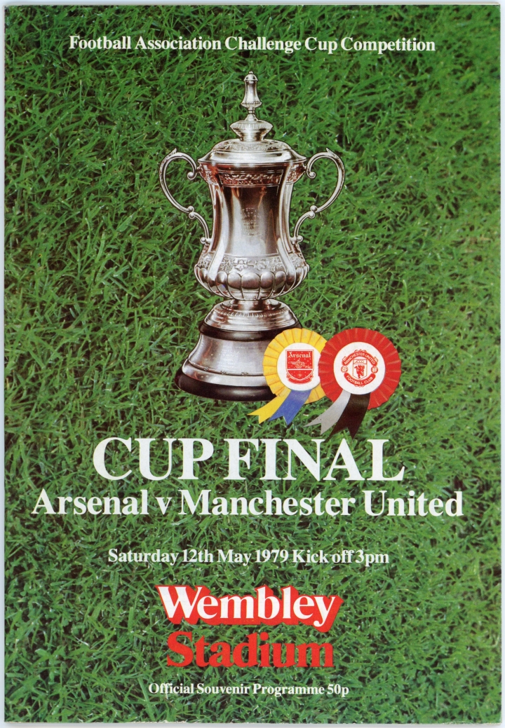 1979 F.A Cup Final Arsenal vs Manchester United porogramme football programme