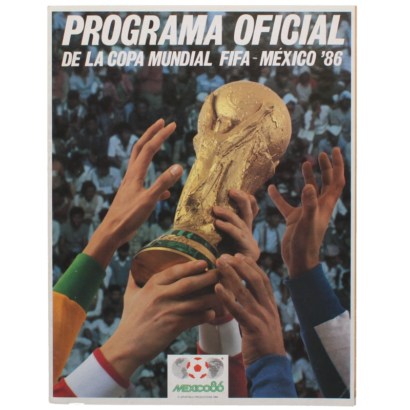1986 World Cup Official Tournament Brochure football programme