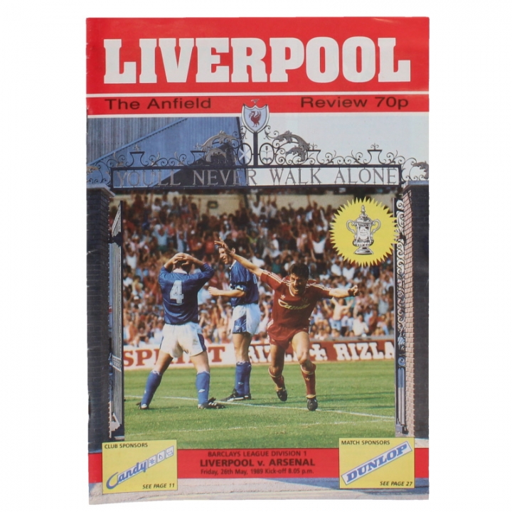 1988-89 Liverpool vs Arsenal Programme Title Decider