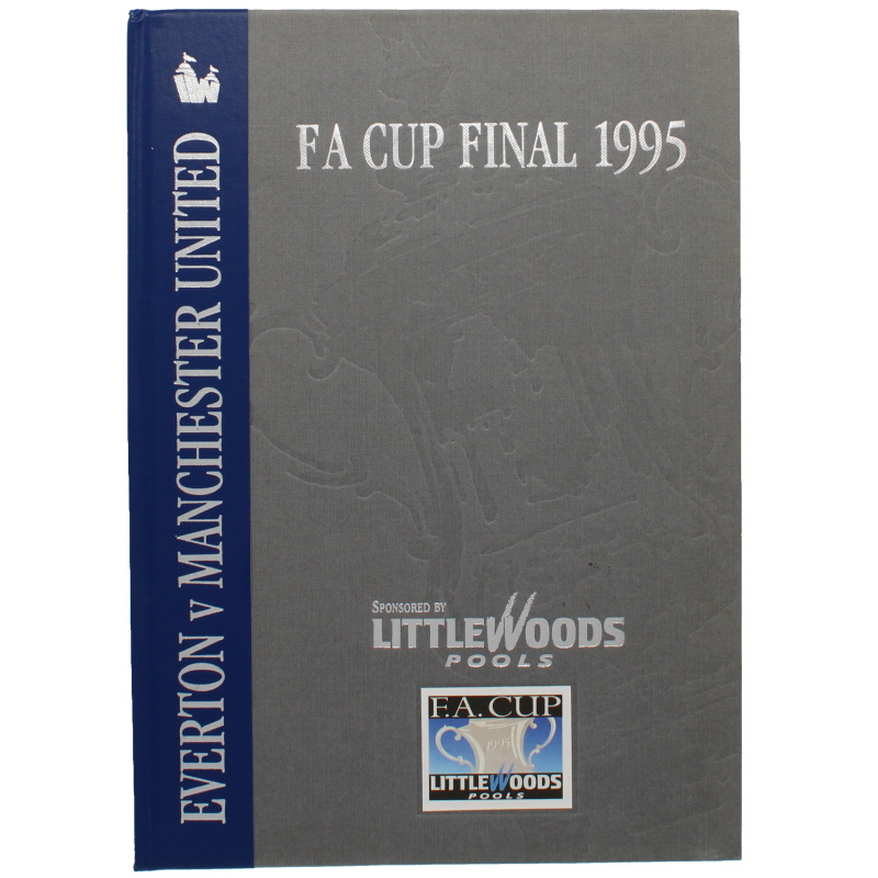 1995 F.A Cup Final Everton vs Manchester United Hardback programme