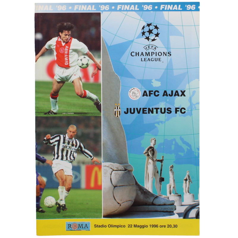 1996 Champions League Final Ajax vs Juventus programme football programme