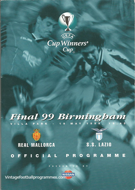 Rare PROGRAMME )) MANCHESTER UTD V S.S LAZIO )) UEFA SUPER CUP MONACO 1999