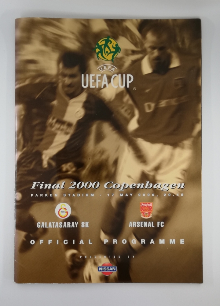 2000 UEFA Cup Final Galatasaray vs Arsenal Programme football programme