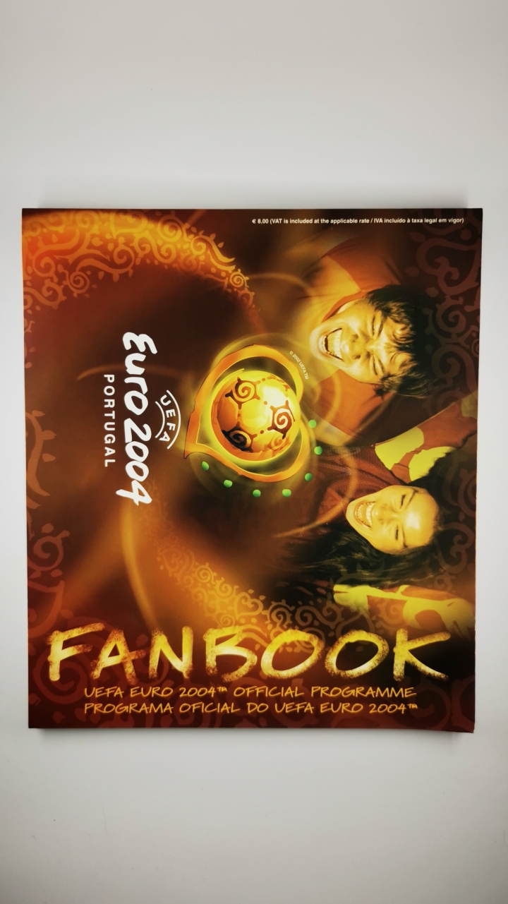 2004 European Championships tourament brochure and pocket guide football programme