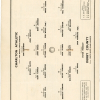 1946 F.A Cup Final Charlton Athletic vs Derby County programme football programme