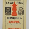 1951 F.A Cup Final Blackpool vs Newcastle United with pirate programme football programme