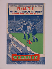 1952 F.A Cup Final Programme, Arsenal vs Newcastle United