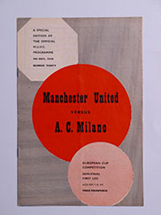 1957-58 European Cup Semi Final 1st Leg 'Manchester United vs A.C Milan' Munich Air Disaster Season