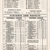 1957-58 Manchester United vs Aston Villa programme football programme