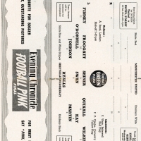 1957-58 Manchester United vs Sheffield Wednesday  first game after Munich air disaster, token in tact football programme