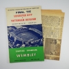 1961 F.A Cup Final Leicester City vs Tottenham Hotspur Programme with news paper cutting football programme