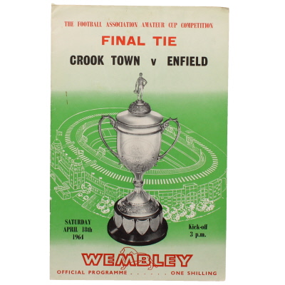 1964 Amateur Cup Final Crook Town vs Enfield programme