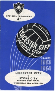 1964 League Cup Final 2nd Leg Leicester City vs Stoke City programme