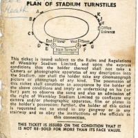 1965 F.A Cup Final Leeds United vs Liverpool ticket football programme