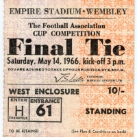 1966 F.A Cup Final Everton vs Sheffield Wednesday programme and ticket football programme