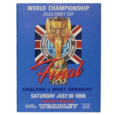 1966 World Cup Final England vs West Germany Programme