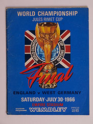 1966 programme cup final germany england west vs