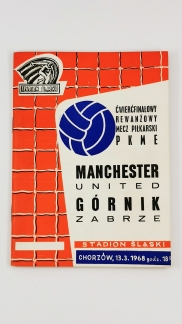1967-68 Gornik Zabrze vs Manchester United programme