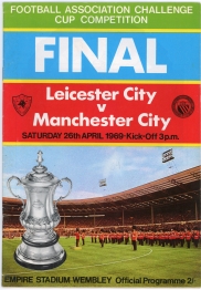 1969 F.A Cup Final Leicester City vs Manchester City Programme