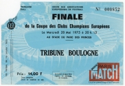1975 European Cup Final Bayern Munich vs Leeds United ticket