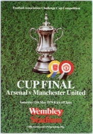 1979 F.A Cup Final Arsenal vs Manchester United porogramme