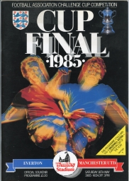 1985 F.A Cup Semi Final Everton vs Manchester United football programme