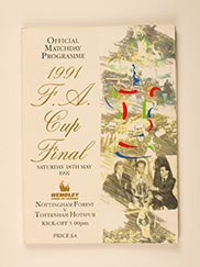 1991 F.A Cup Final 'Nottingham Forest vs Tottenham Hotspurs' Programme Includes Poster