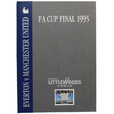 1995 F.A Cup Final Everton vs Manchester United Hardback programme