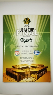 2001 UEFA Cup Final Liverpool vs Deportivo Alaves programme